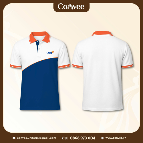 ÁO ĐỒNG PHỤC NGÂN HÀNG VIB - MAY RÁP THÂN 