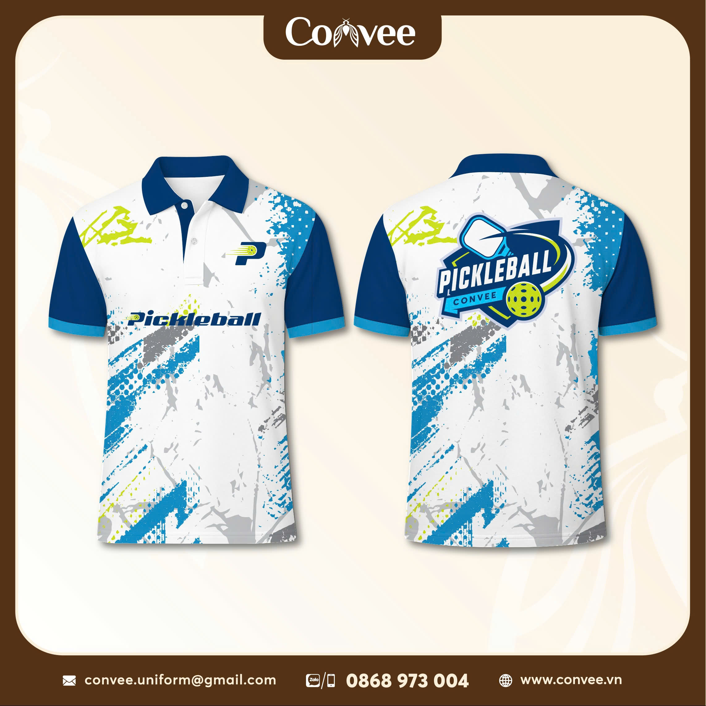 ÁO THUN 3D PICKLEBALL  - DESIGN CONVEE 03