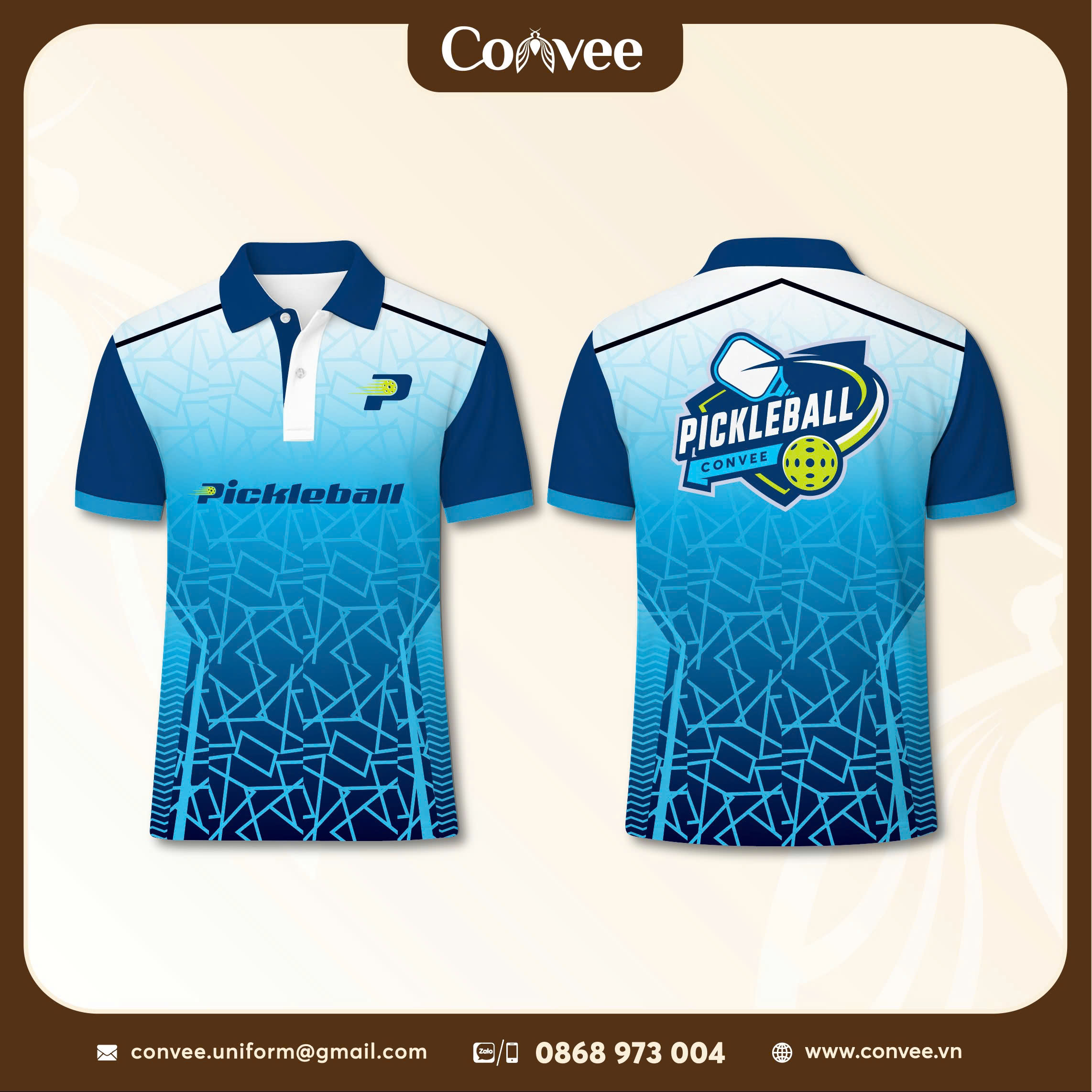 ÁO THUN 3D PICKLEBALL  - DESIGN CONVEE 07
