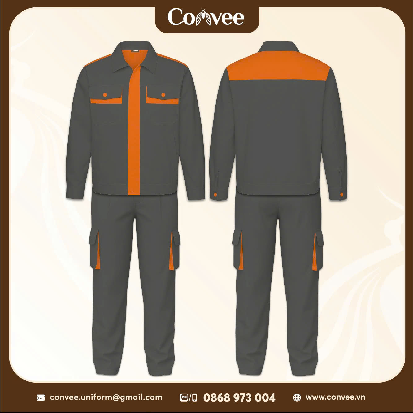 ĐỒ BẢO HỘ LAO ĐỘNG - CONVEE DESIGN MẪU 08