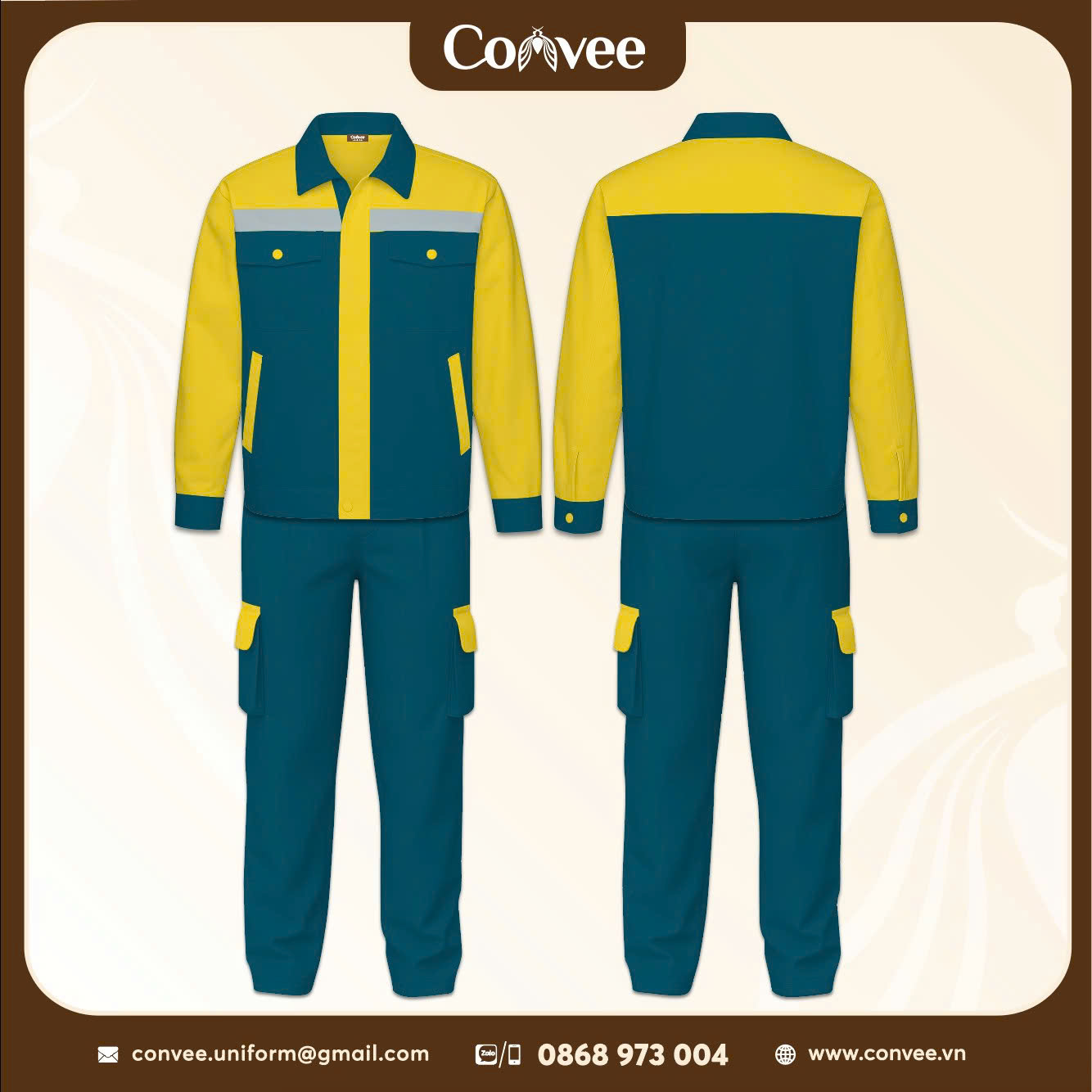 ĐỒ BẢO HỘ LAO ĐỘNG - CONVEE DESIGN MẪU 09